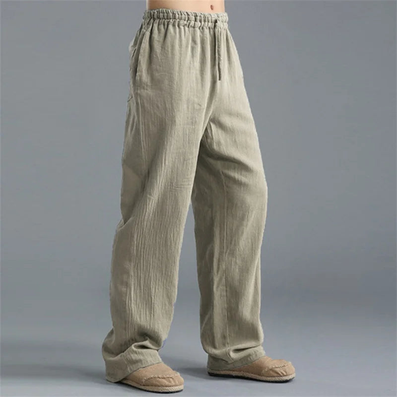 Pantalon Coton Lin Homme