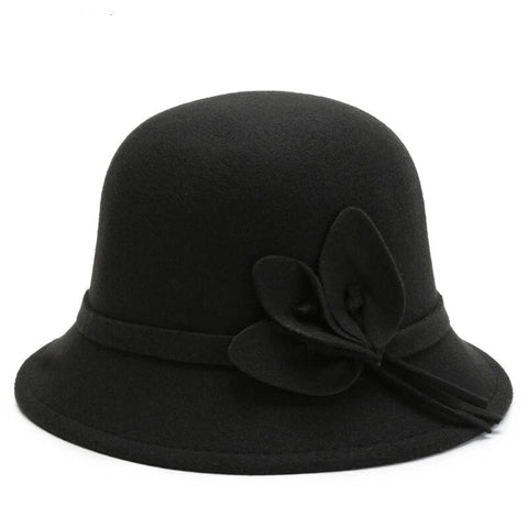 Chapeau Fleurie  Noir