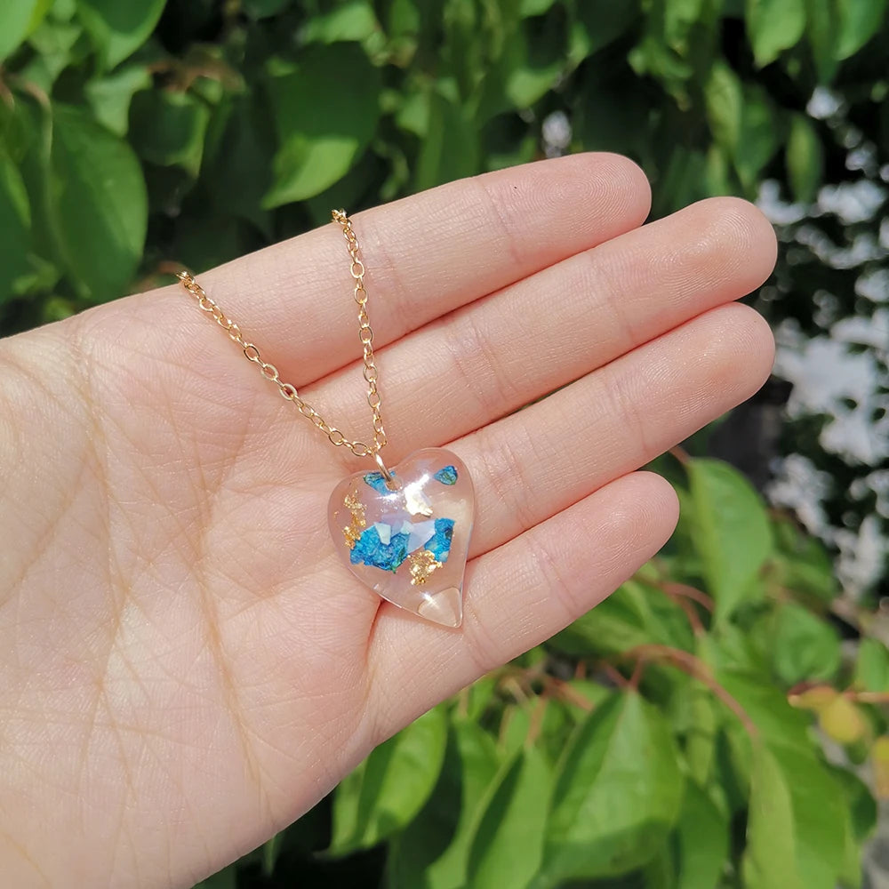 Flower Resin Necklace