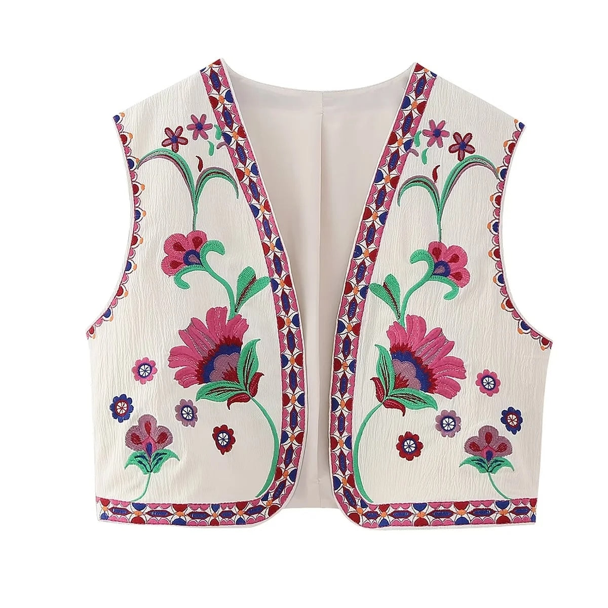 Gilet Fleuri Femme <br> Vintage Design