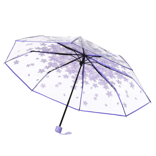 Parapluie Fleurs <br> Violet