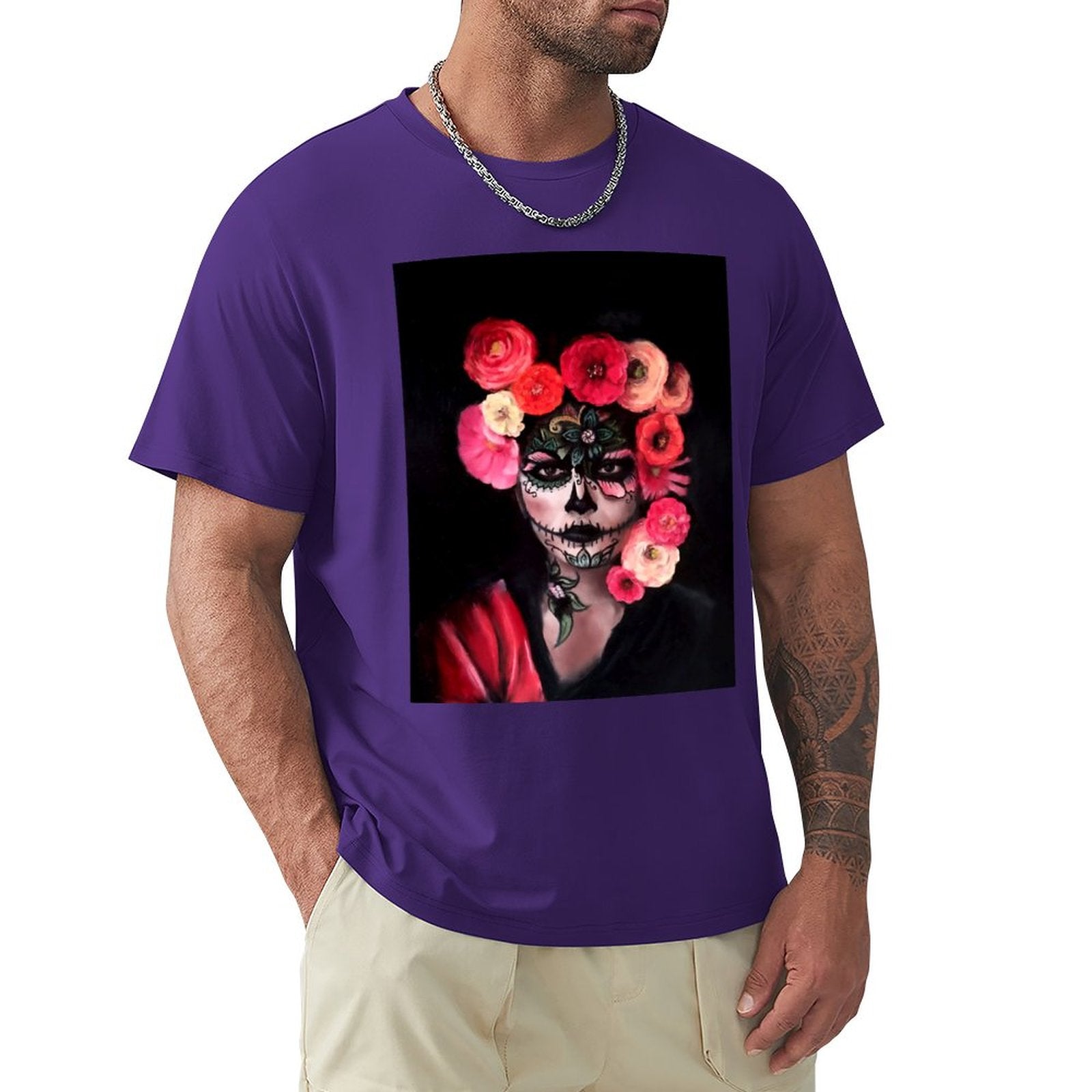 T-Shirt Fleur Premium <br> Mexique Violet