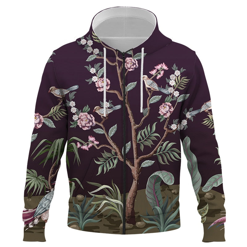 pull Fleuri <br> Oiseau