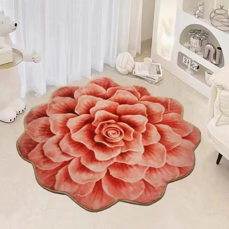 Tapis Fleur <br> Rose