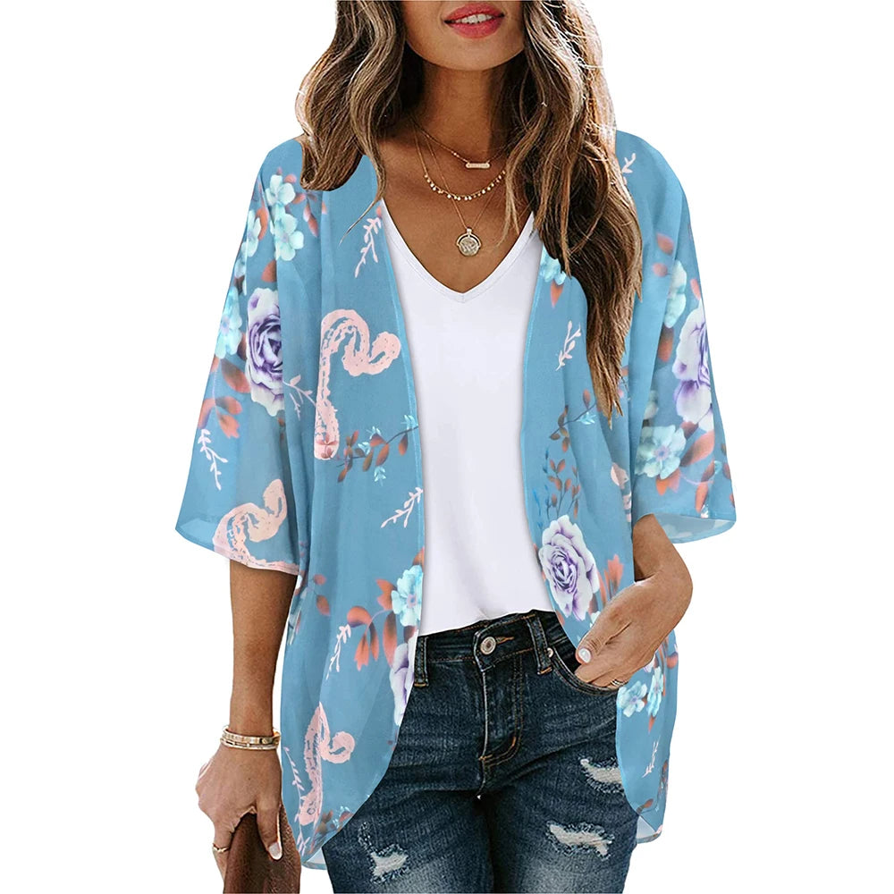 Kimono Fleuri Femme