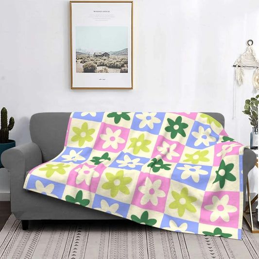 Plaid Fleuri <br> Pastel