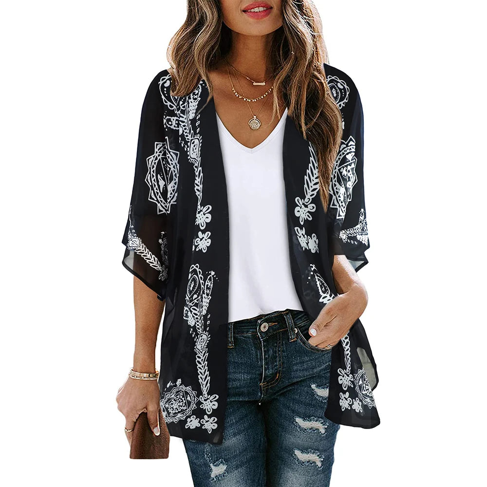 Kimono Fleuri Femme