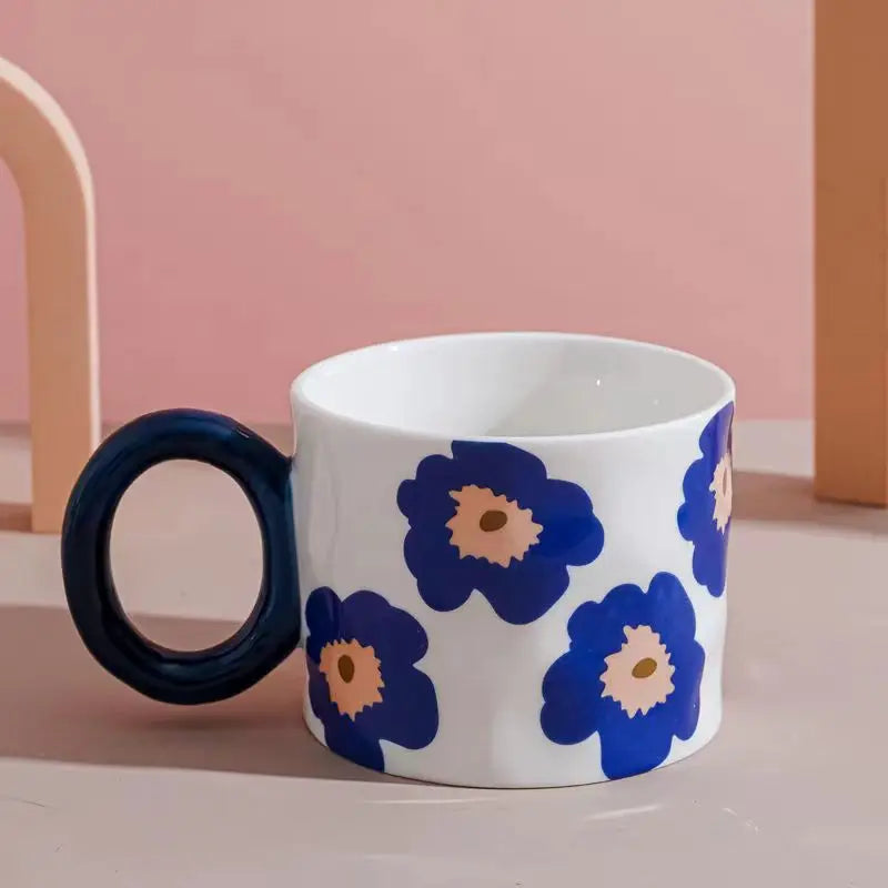 Mug <br> Fleuri Bleu