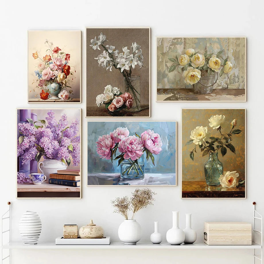 Poster Fleurs Vintage