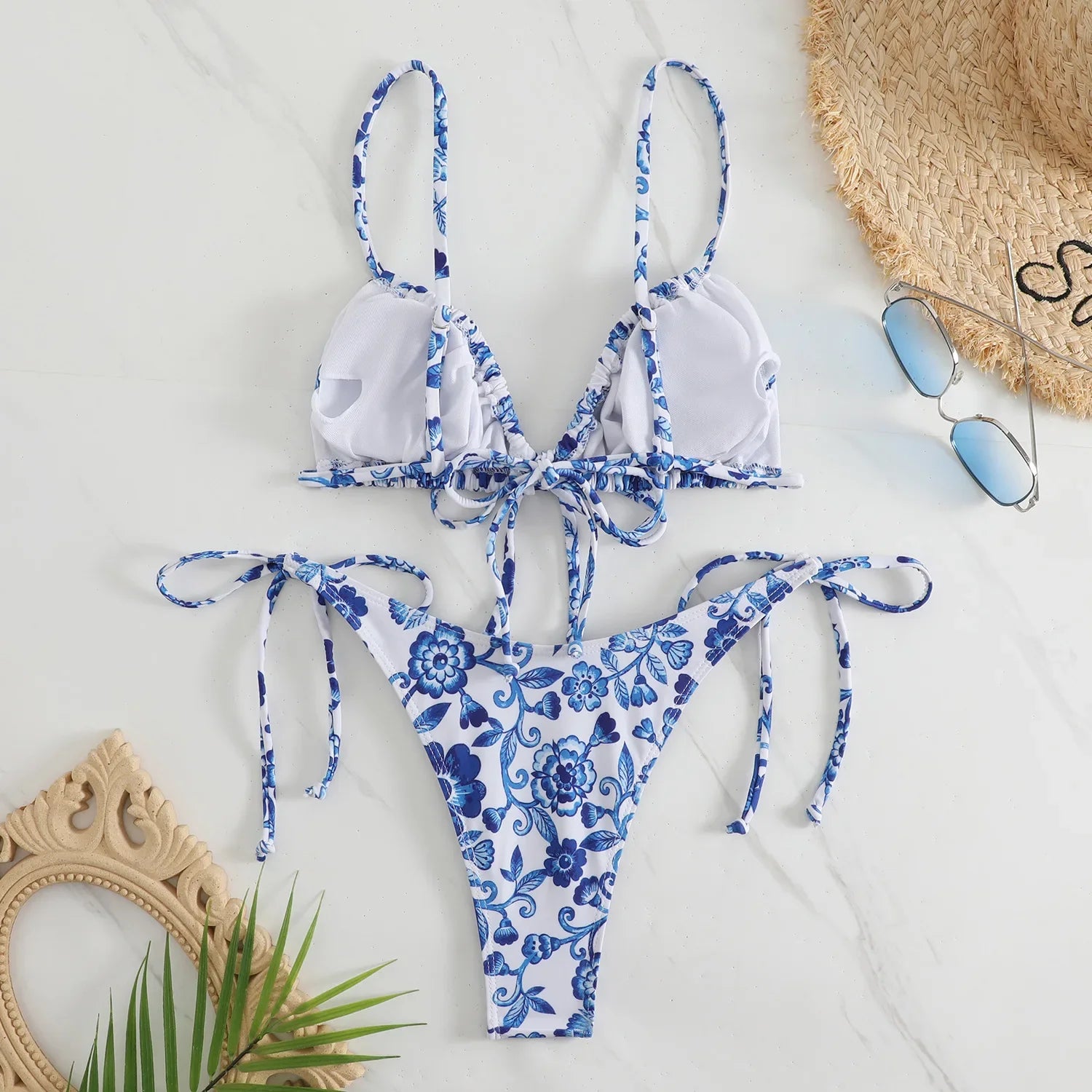 Maillot De Bain <br> 2 Pièces Fleuri