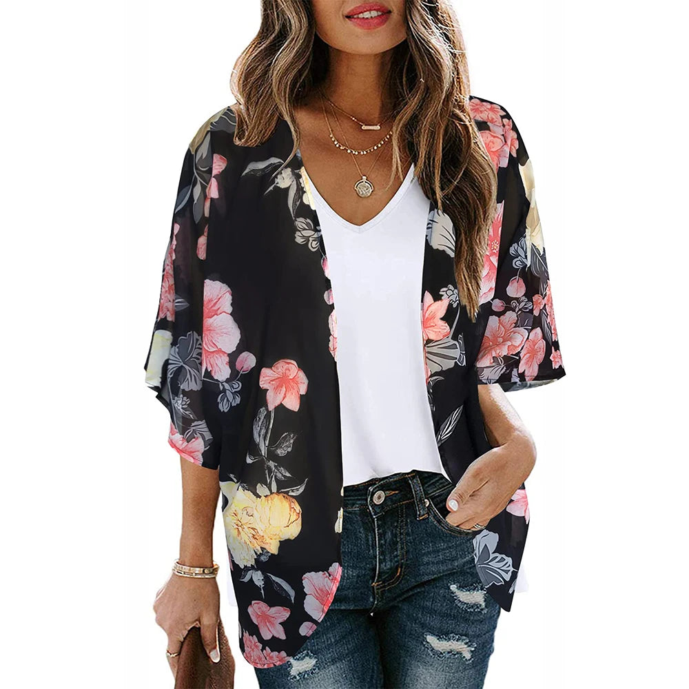 Kimono Fleuri Femme