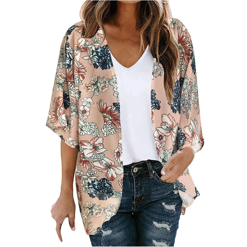 Kimono Fleuri Femme