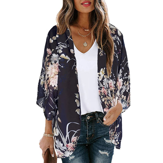 Kimono Fleuri Femme