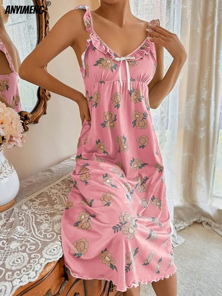 Comfortable Floral Nightgown