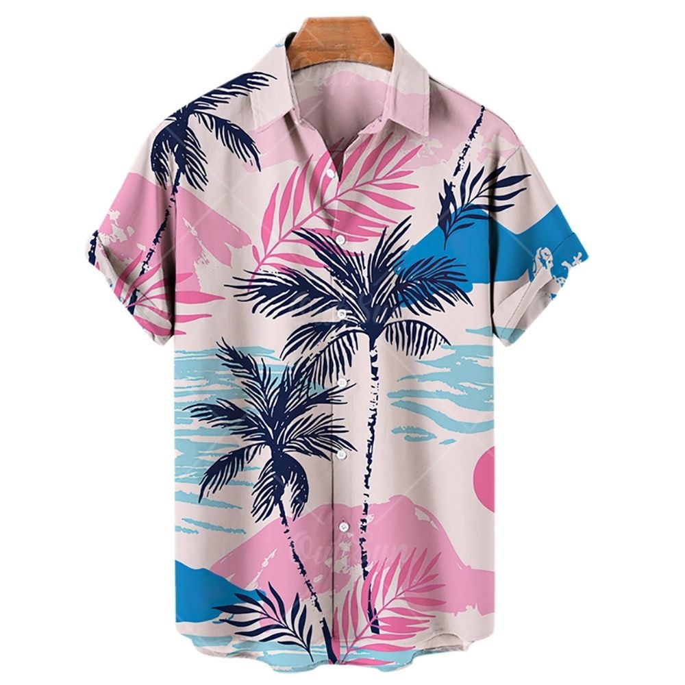 Chemise A Fleur Homme<br> Palmier