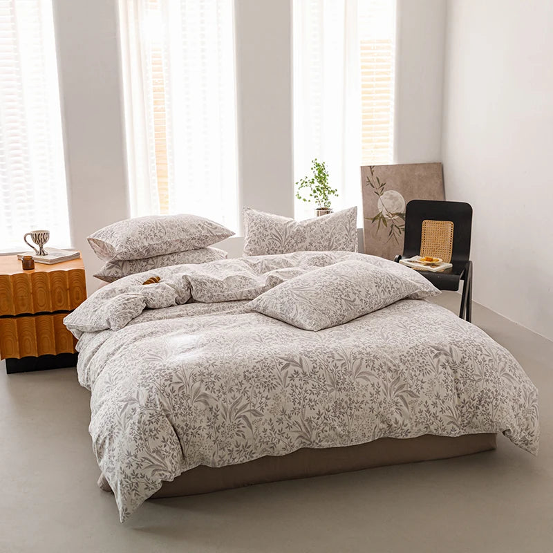 Housse De Couette Fleurie <br> Coton