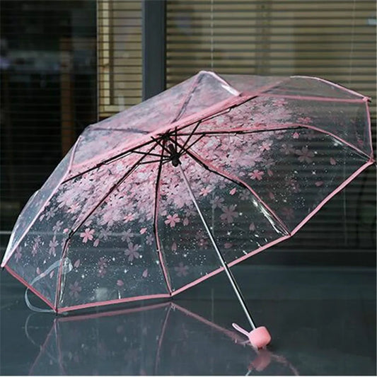 Parapluie Fleurs <br> Rose