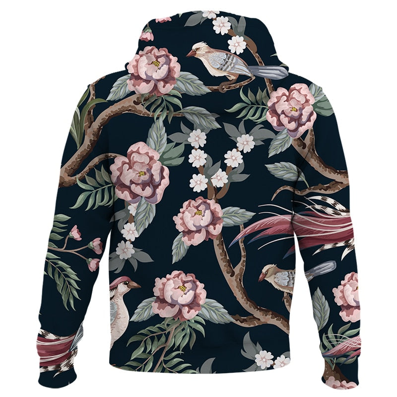 pull Fleuri <br> Oiseau