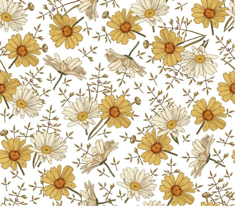 Papier Peint <br> Fleuri Marguerite