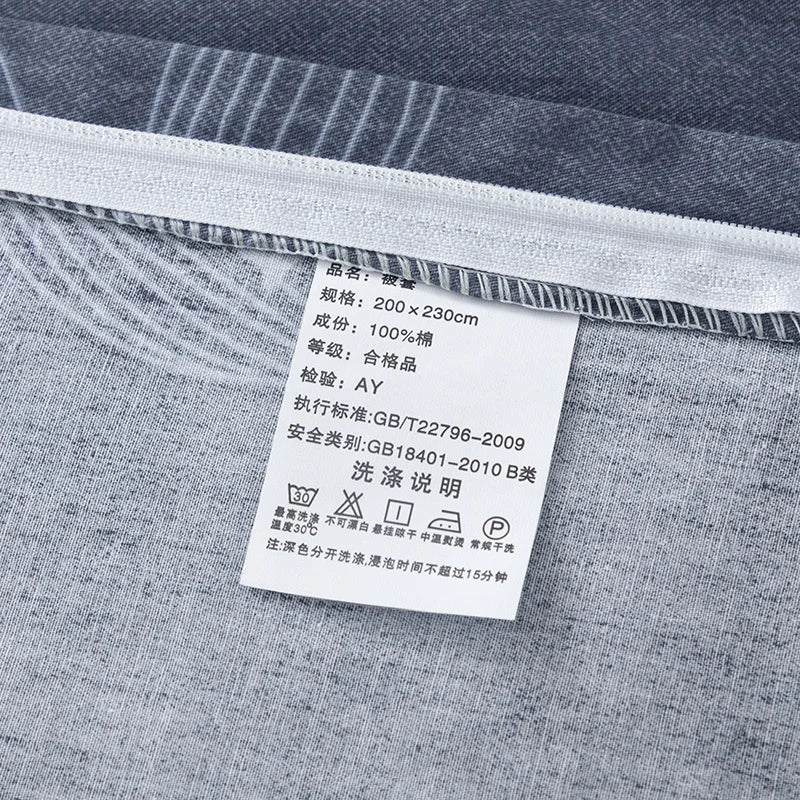 Housse de Couette Fleurs Design Scandinave Simple