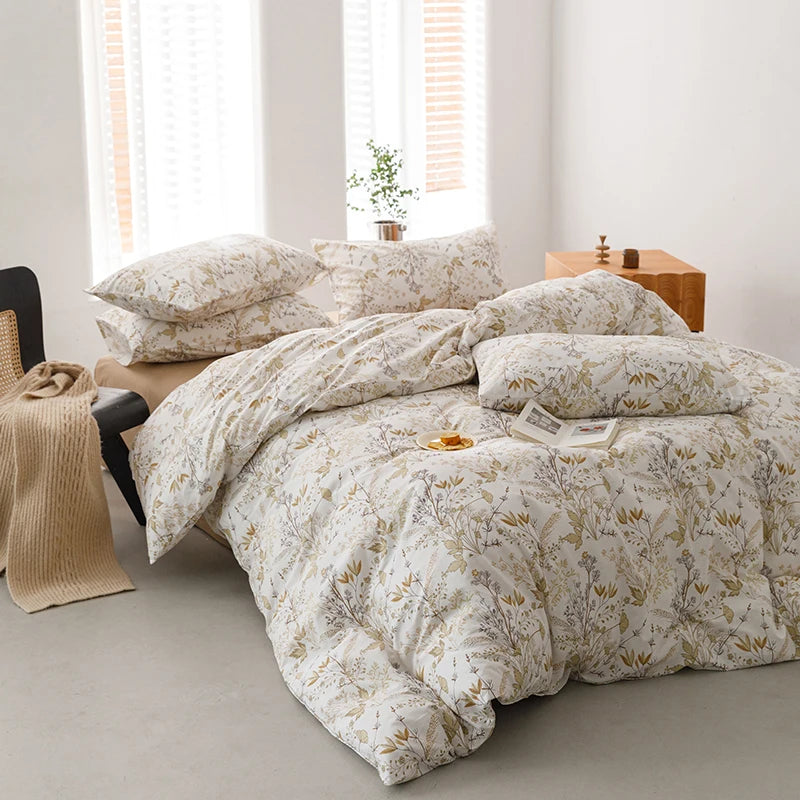 Housse De Couette Fleurie <br> Coton