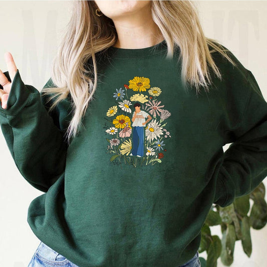 Pull Fleuri<br> Géante Verte