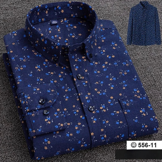 Chemise <br> Homme Coton Motif Fleur