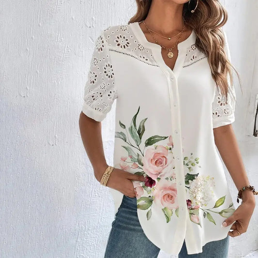 Women's Flower Pattern Shirt