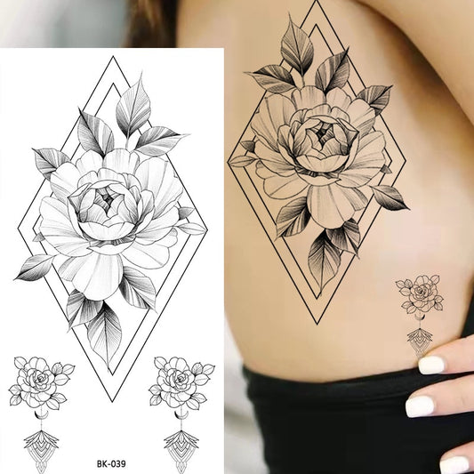 Tatouage Fleur <br> Losange