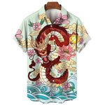 Chemise A Fleur homme  Dragon