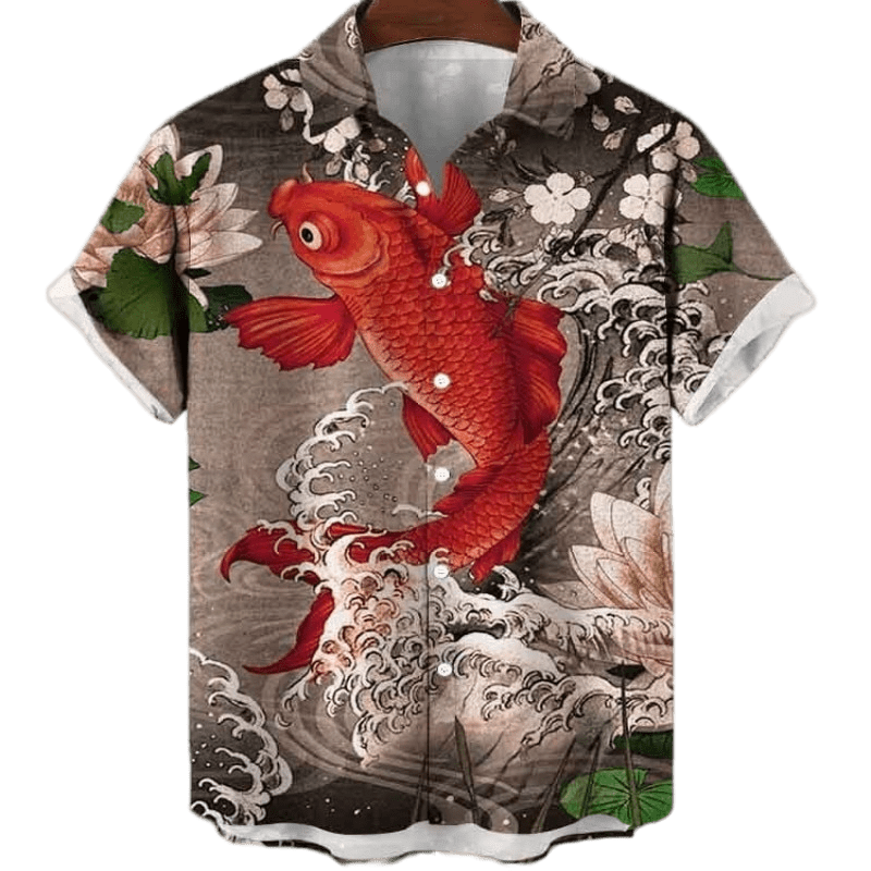 Chemise a Fleur Homme <br> Poisson