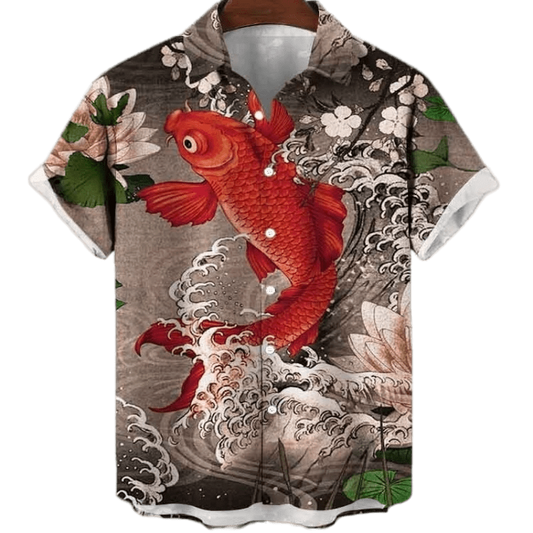 Chemise a Fleur Homme <br> Poisson