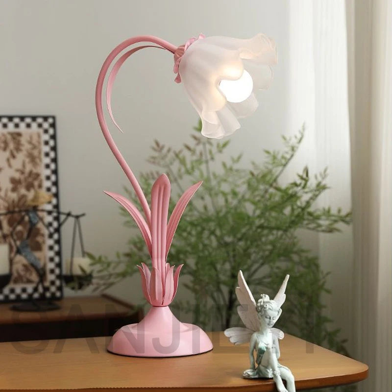 Lampe Fleur <br> Vintage Rose