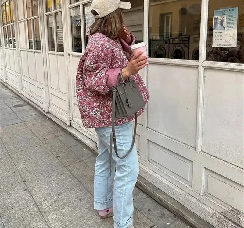 Chaqueta floral para mujer