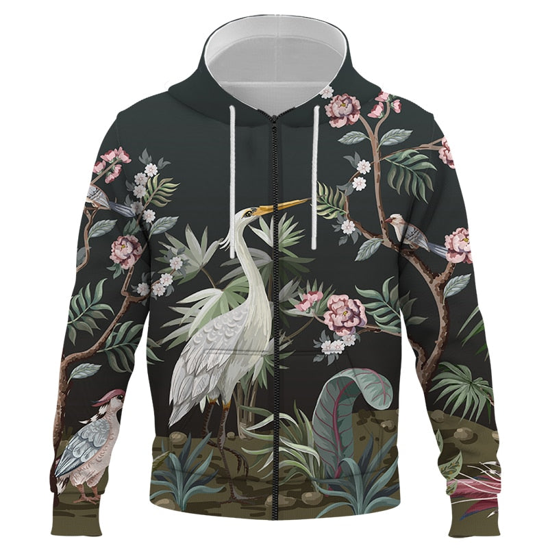 pull Fleuri <br> Oiseau