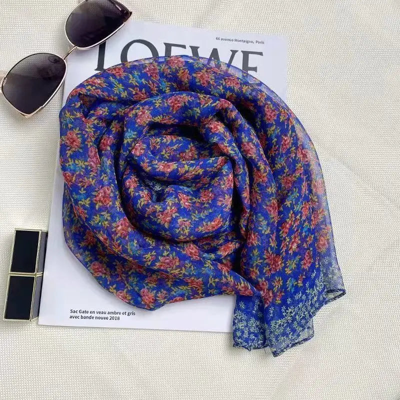 Foulard Fleuri <br> Soie