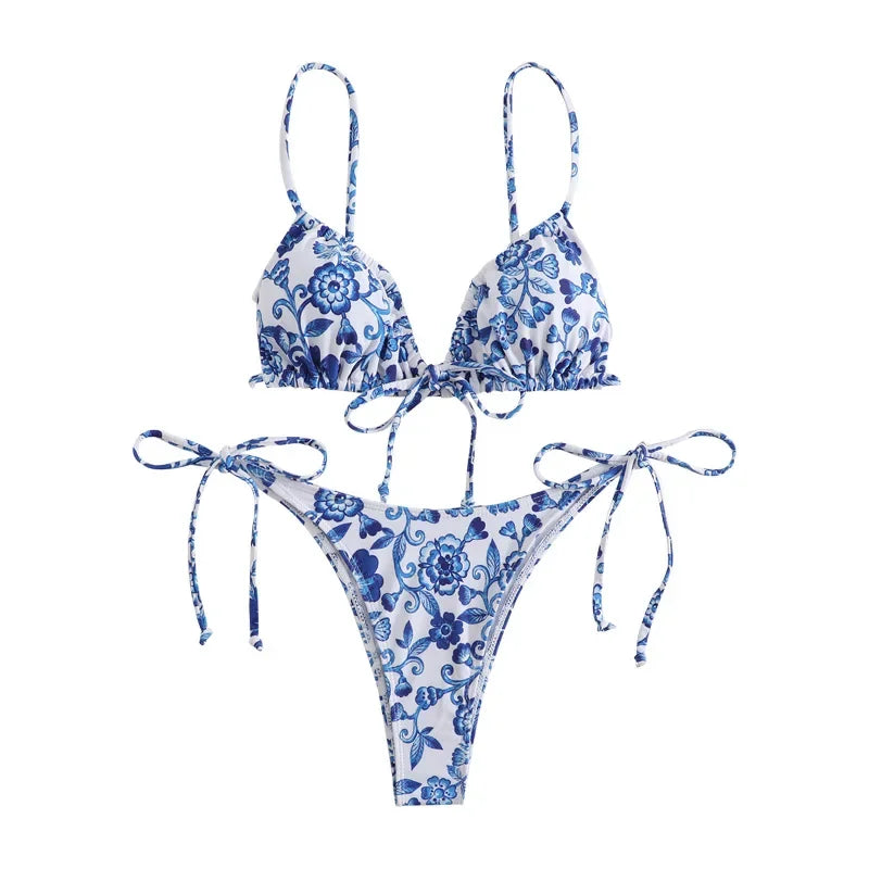 Maillot De Bain <br> 2 Pièces Fleuri