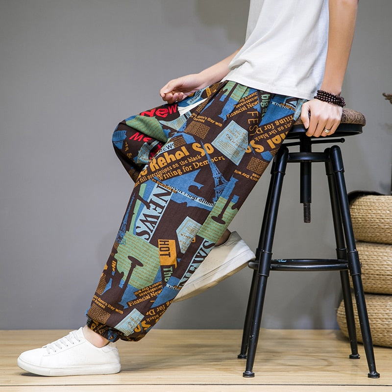 Pantalon Lin Homme <br> Chinois