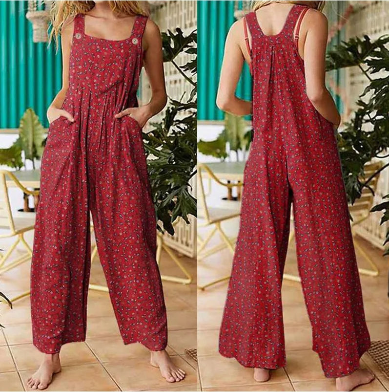 Women's Floral Fluid Jumpsuit