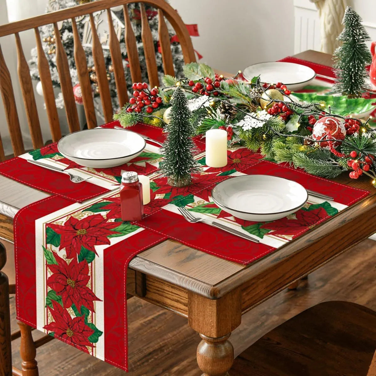 Set de Table Fleuri Noël