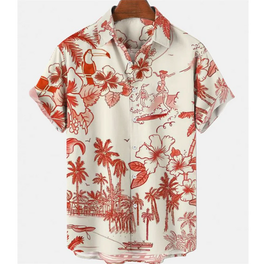 Chemise à Fleurs Homme Ambiance Californienne
