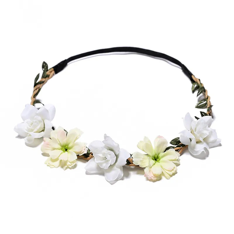 Couronne De Fleurs <br> Blanc Ciel