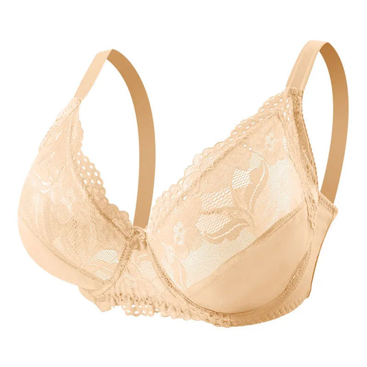 Soutien Gorge Fleuri <br> Beige