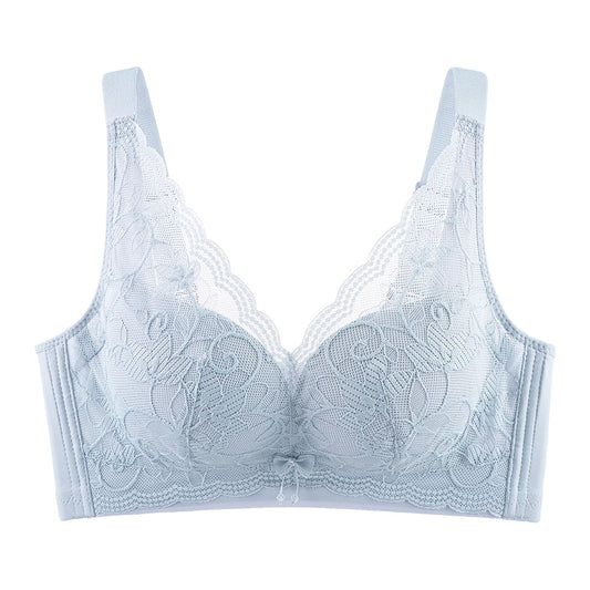 Soutien Gorge Fleuri <br> Coton Bleu