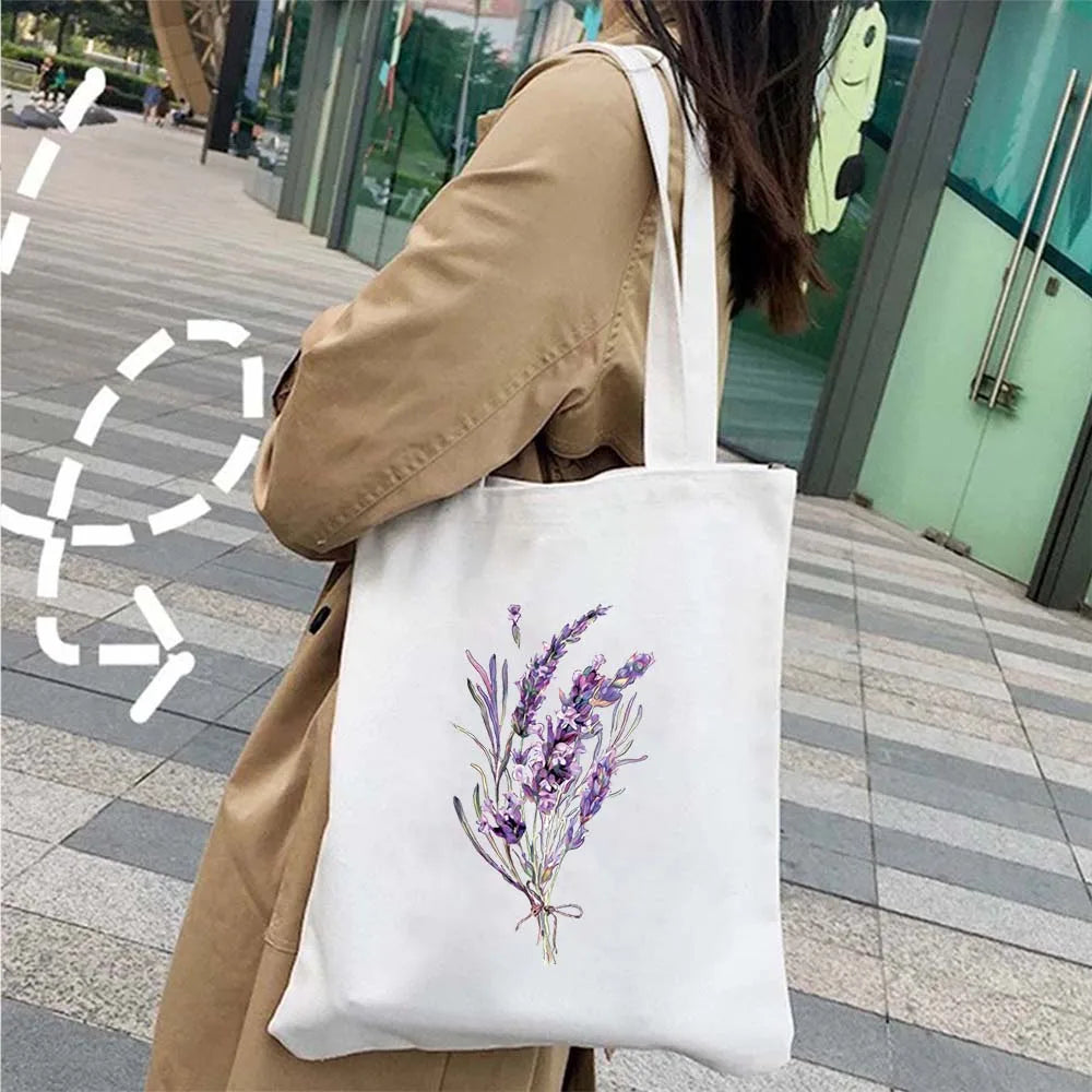 Tote Bag <br> Fleuri Lavande