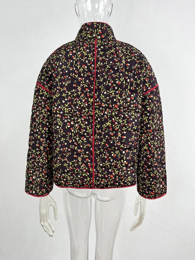 Veste Fleurie A Motif