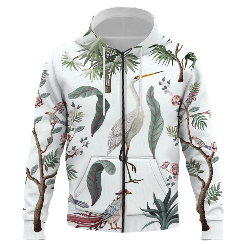 pull Fleuri <br> Oiseau