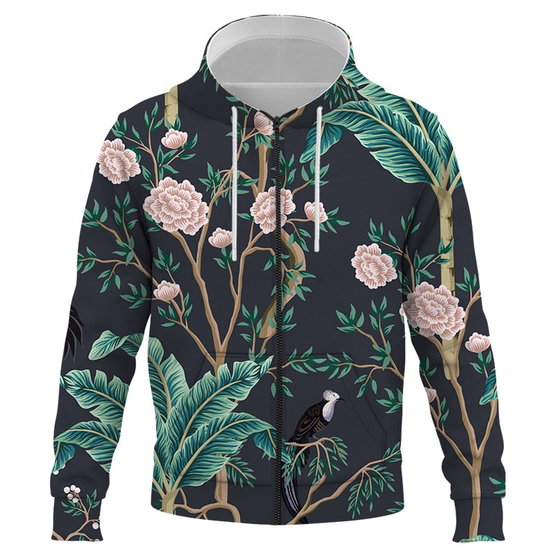 pull Fleuri <br> Oiseau