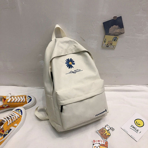 Cartera de flores  Blanco minimalista limpio