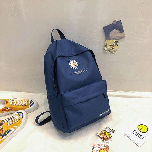 Cartera de flores  Azul minimalista limpio